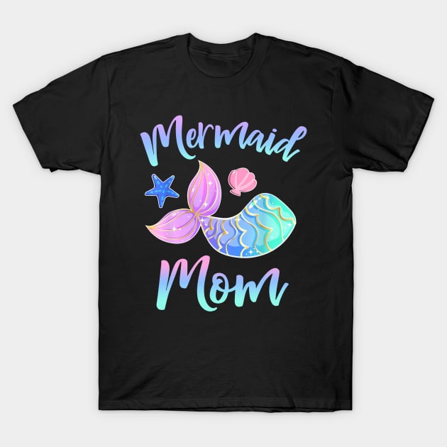 Mermaid Mom T shirt Birthday Squad Gifts for Women Girls T-Shirt by woodsqhn1